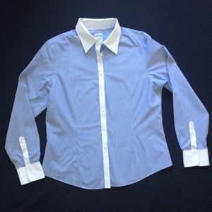 Brooks Brothers Blue & White Striped Button Down